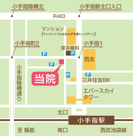 おおはし整形外科周辺地図